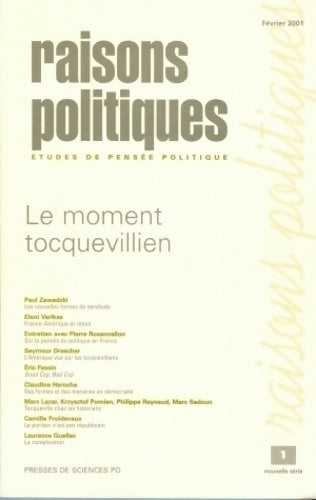 Raisons politiques (nouvelle série) n°1 : Situations du Tocqueville - Collectif - Livre