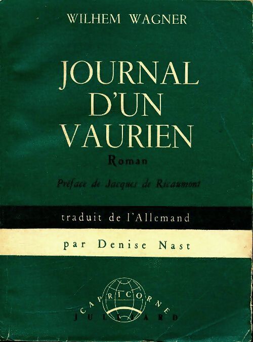 Journal d'un vaurien - Wilhem Wagner - Livre
