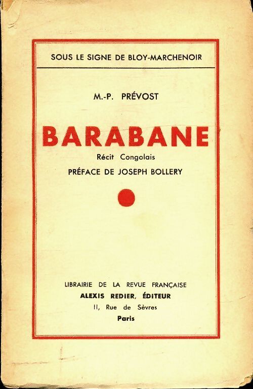 Barabane - M.-P. Prevost - Livre