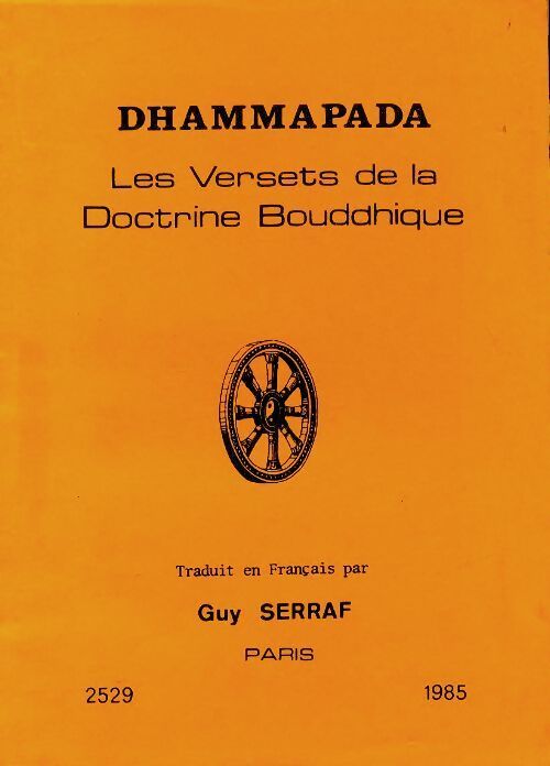 Les versets de la doctrine bouddhique - Dhammapada - Livre