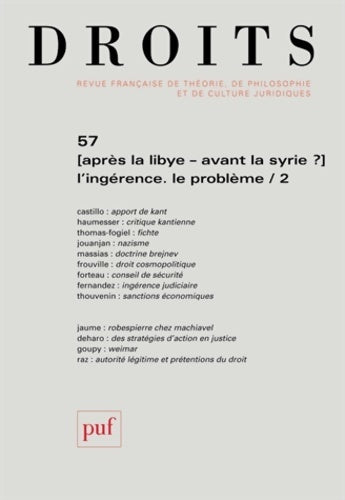 Droits  n°57 - Collectif - Livre