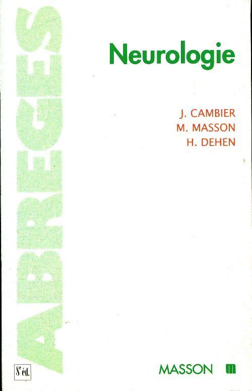 Neurologie - Jean Cambier - Livre