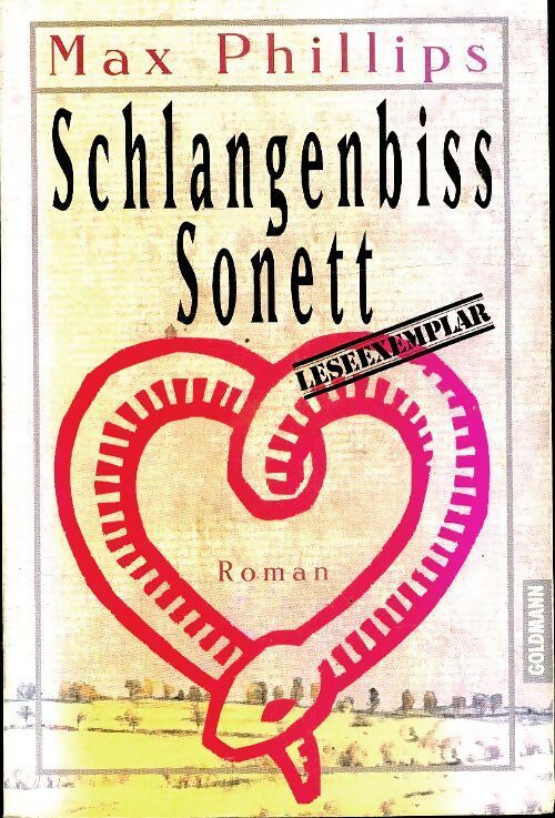 Schlangenbiß sonett - Max Phillips - Livre