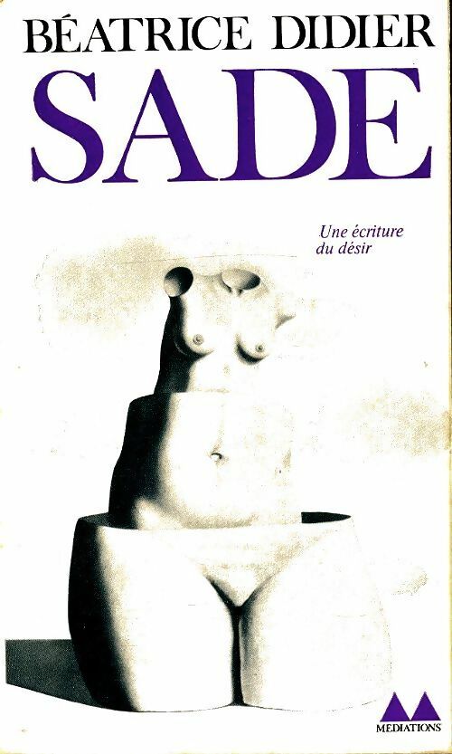 Sade - Béatrice Didier - Livre