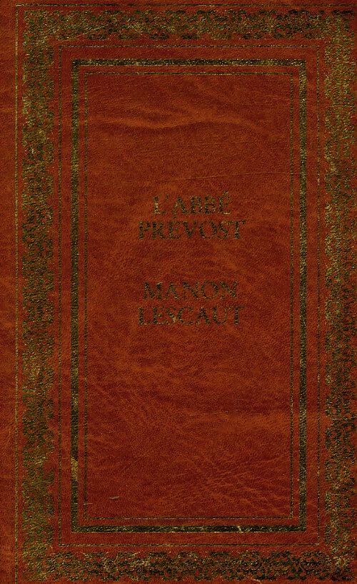 Manon Lescaut - Abbé Prévost - Livre