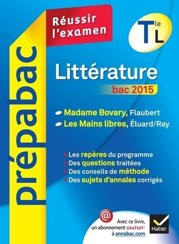 Littérature Terminale L  2015  - Brigitte Wagneur Gavalda - Livre