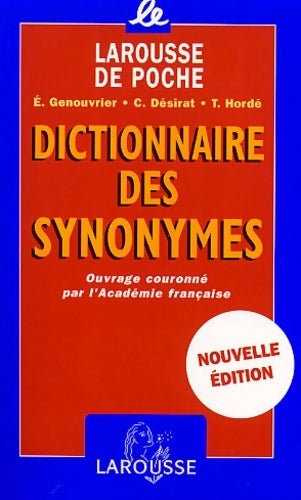 Dictionnaire des synonymes - Emile Genouvrier - Livre