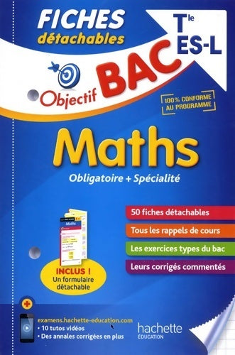Maths Terminale ES, L - Dominique Dejean - Livre
