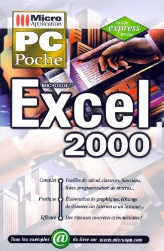 Excel 2000 Poche - Inconnu - Livre