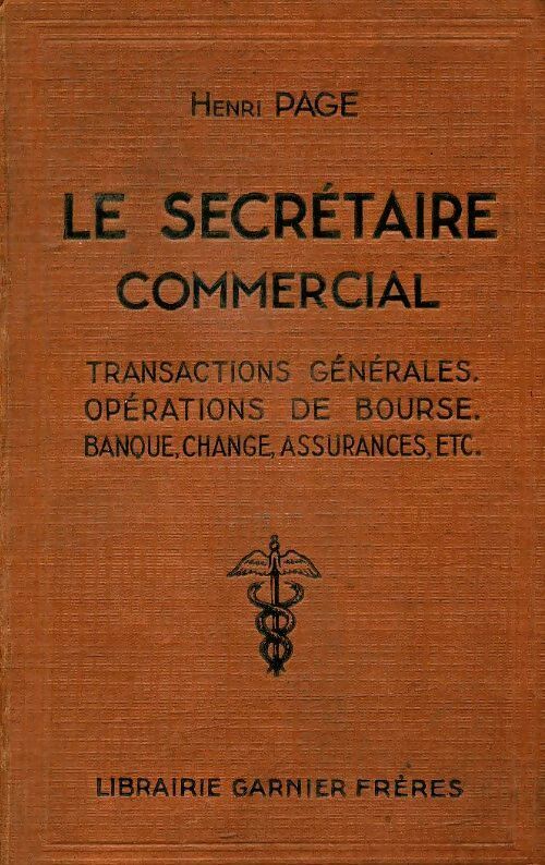 Le secrétaire commercial - Henri Page - Livre