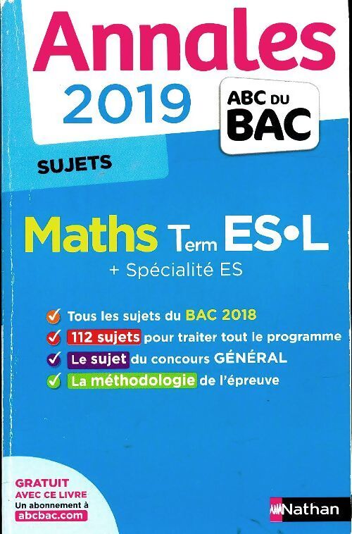 Maths Terminale ES, L + spécialité ES. Sujets - Christian Lixi - Livre