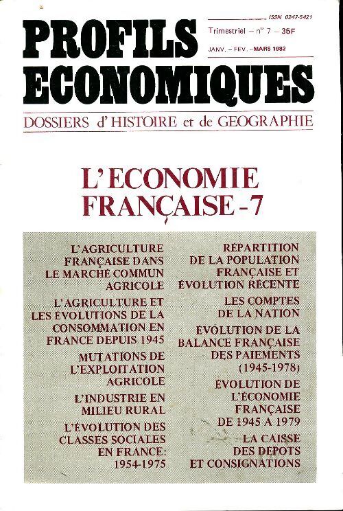 Profils économiques n°7 - Collectif - Livre