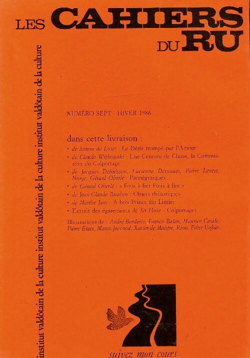 Les cahiers du RU n°7 - Collectif - Livre