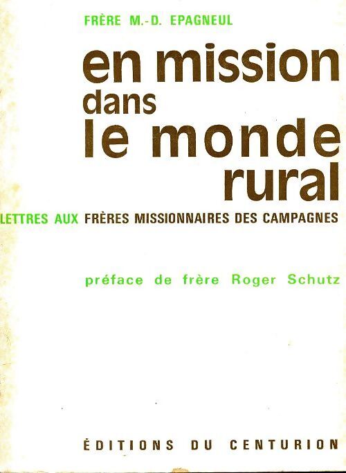 En mission dans le monde rural - Michel-Dominique Épagneul - Livre