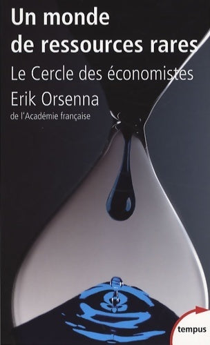 Un monde de ressources rares - Le Cercle des Economistes - Livre