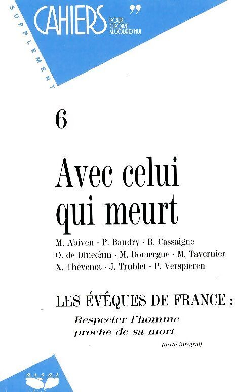 Avec celui qui meurt - Collectif - Livre