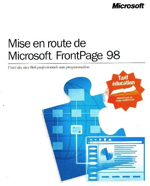 Mise en route de Microsoft FrontPage 98 - Collectif - Livre