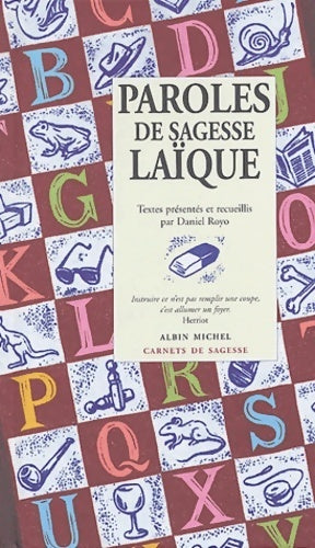 Paroles de sagesse laïque - Daniel Royo - Livre
