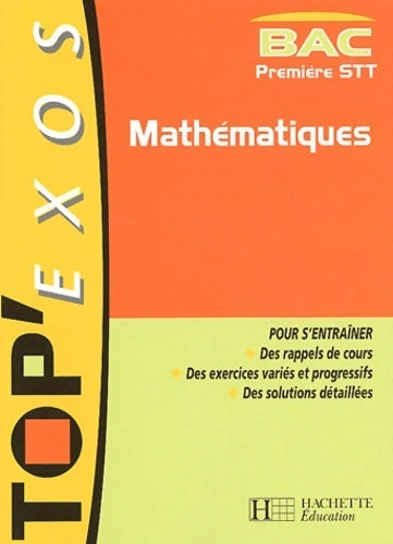 Mathématiques 1ère STT - Collectif - Livre