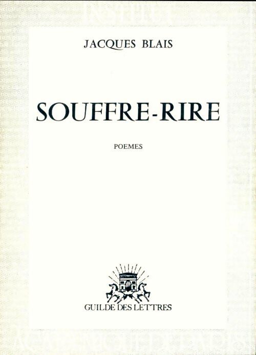 Souffre-rire - Jacques Blais - Livre