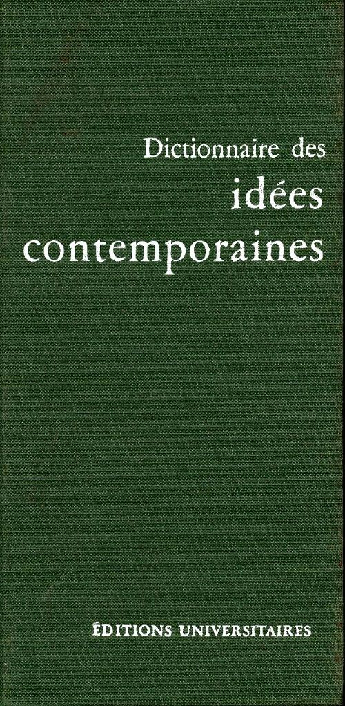 Dictionnaire des idées contemporaines - Michel Mourre - Livre