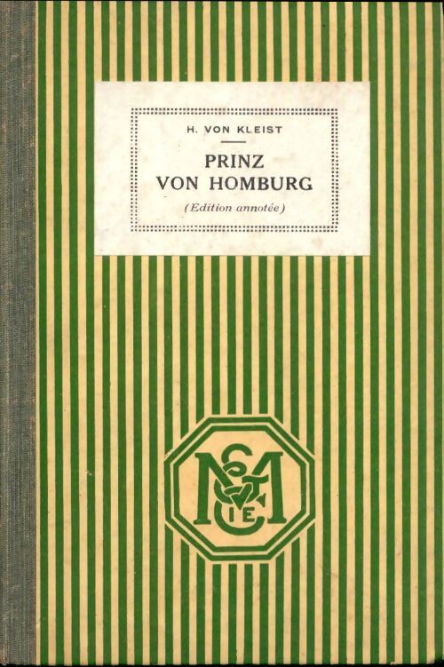 Prinz Friedrich von Hombourg - Heinrich Von Kleist - Livre