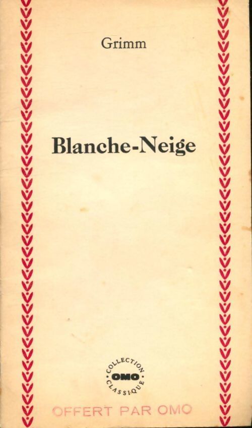 Blanche Neige - Wilhelm Grimm - Livre