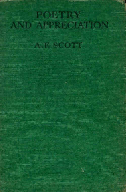 Poetry and appreciation - A.F Scott - Livre