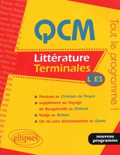 QCM Littérature Terminales L, ES - Collectif - Livre