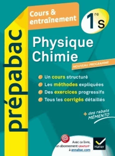 Physique-chimie 1ère S - Joël Carrasco - Livre