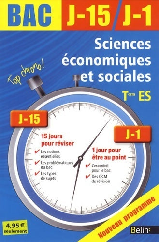 Sciences économiques et sociales Terminale ES  - Claude Garcia - Livre