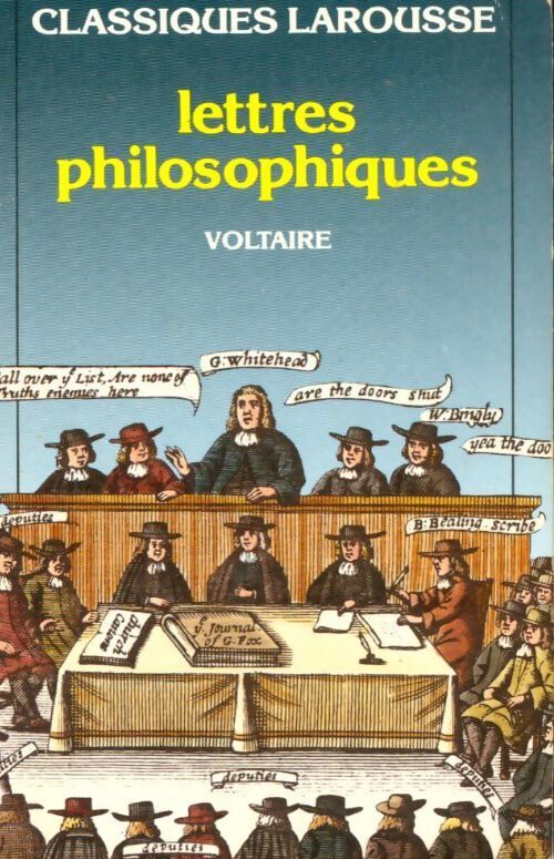Lettres philosophiques - Voltaire - Livre