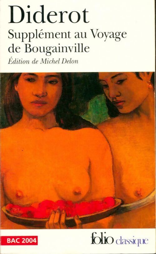 Supplément au voyage de Bougainville - Denis Diderot - Livre