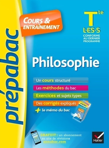 Philosophie Terminale L, ES, S - Patrick Ghrenassia - Livre