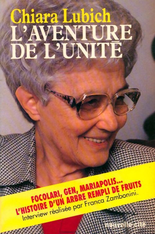 L'aventure de l'unité - Chiara Lubich - Livre