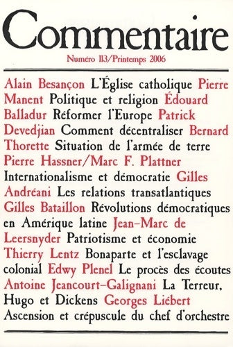 Commentaire n°113 - Collectif - Livre