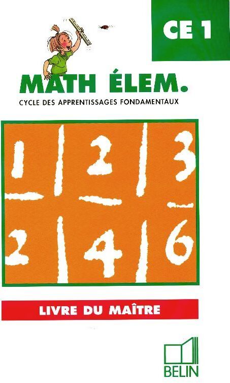Math élém. CE1 : Livre du maître - Collectif - Livre