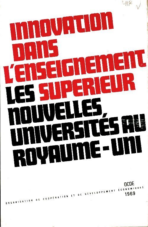 Innovation dans l'enseignement supérieur, les nouvelles universités au Royaume-Uni - H.J Perkin - Livre