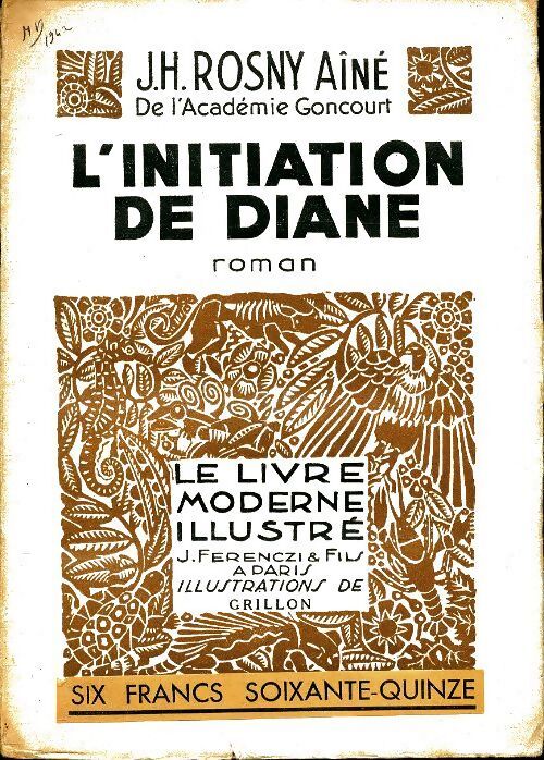 L'initiation de Diane - ainé Joseph-Henry - Livre
