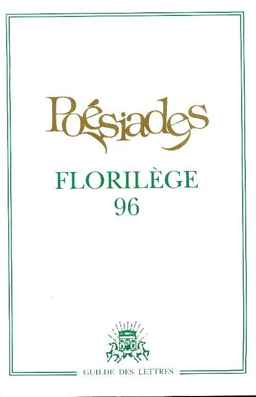 Poésiades florilège 96 - Collectif - Livre