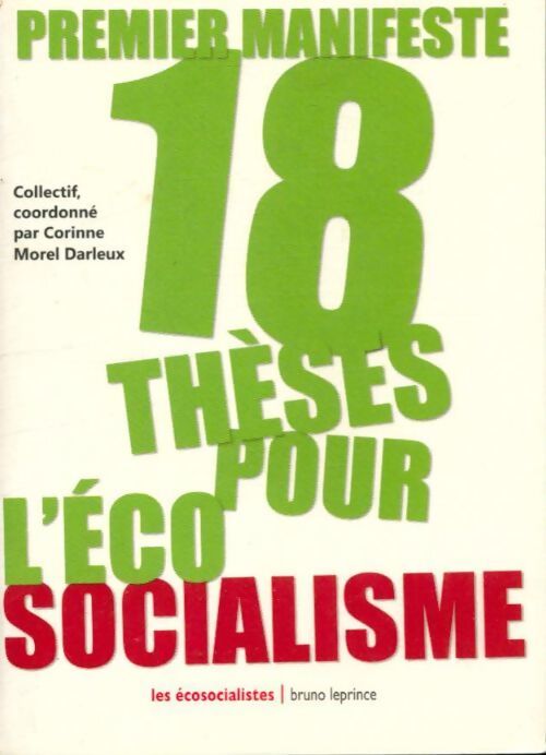 18 thèses pour l'éco socialisme - Collectif - Livre