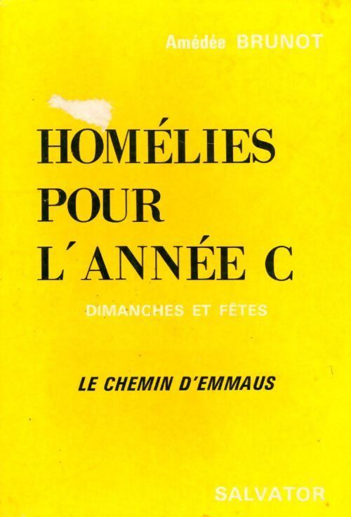 Homélies pour l'année C - Amédée Brunot - Livre