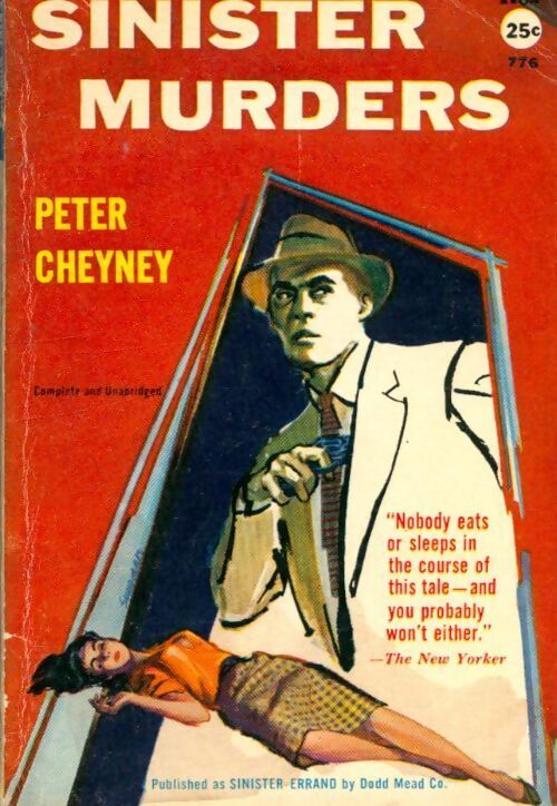 Sinister murders - Peter Cheyney - Livre