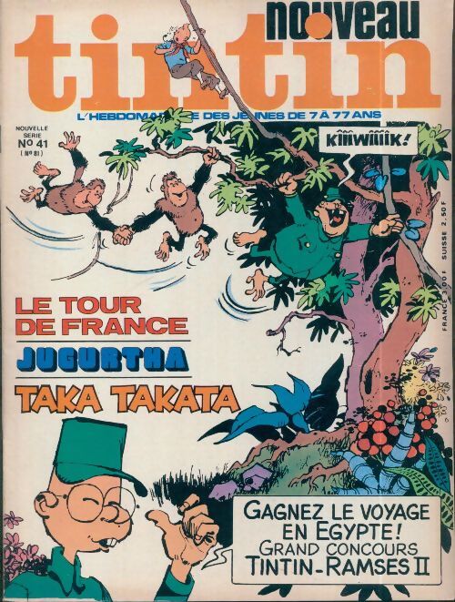 Tintin nouveau n°41 : Le tour de France / Jugurtha / Taka Takata - Collectif - Livre