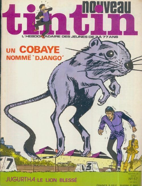 Tintin nouveau n°57 : Un cobaye nommé Django - Collectif - Livre