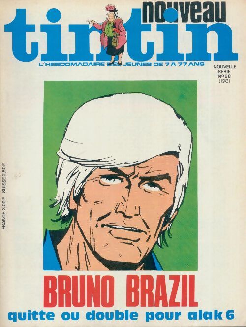 Tintin nouveau n°58 : Bruno Brazil - Collectif - Livre