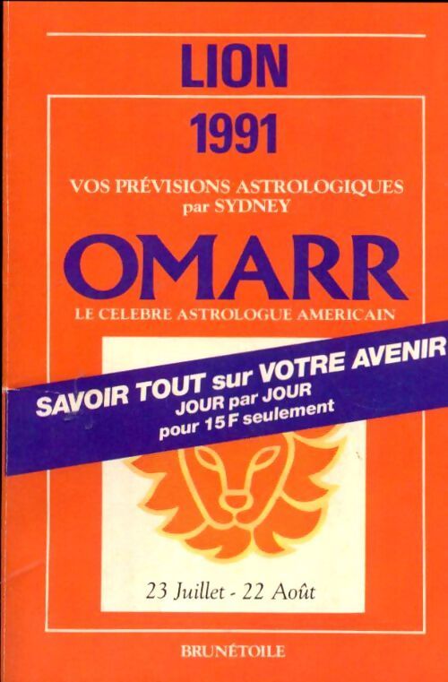 Lion 1991 - Sydney Omarr - Livre