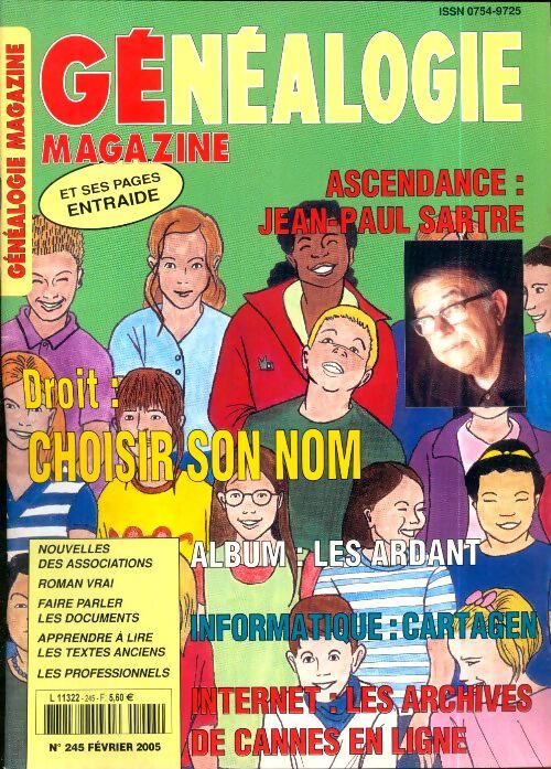 Généalogie Magazine n°245 : Droit, choisir son nom - Collectif - Livre