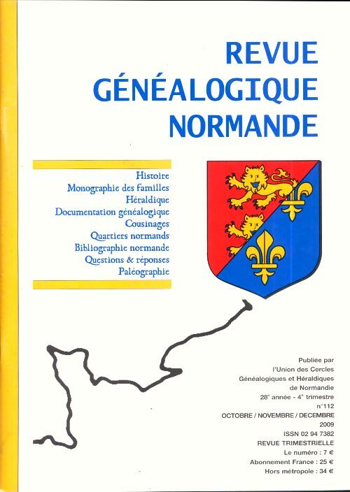 Revue généalogique normande n°112 - Collectif - Livre