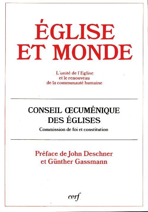 Église et monde - Collectif - Livre